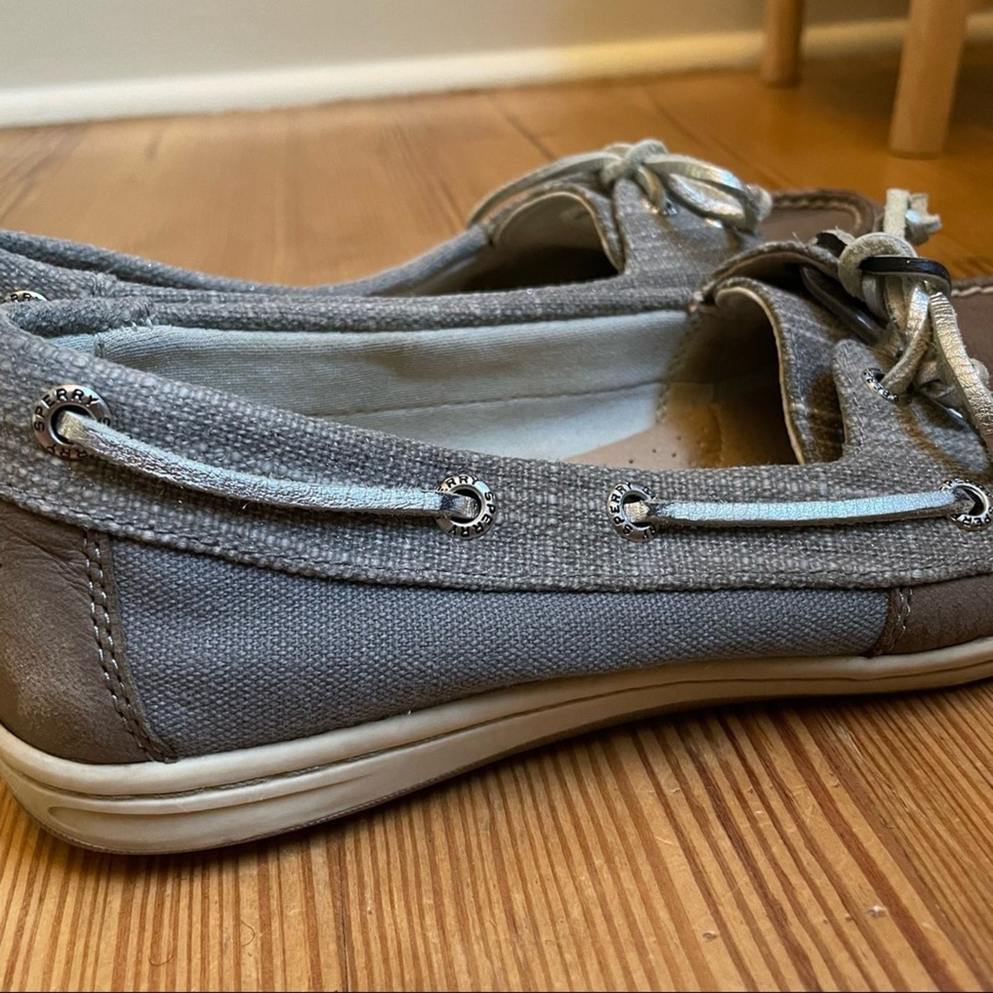 Sperry Top Slider brown gray boat show SIZE 7.5M