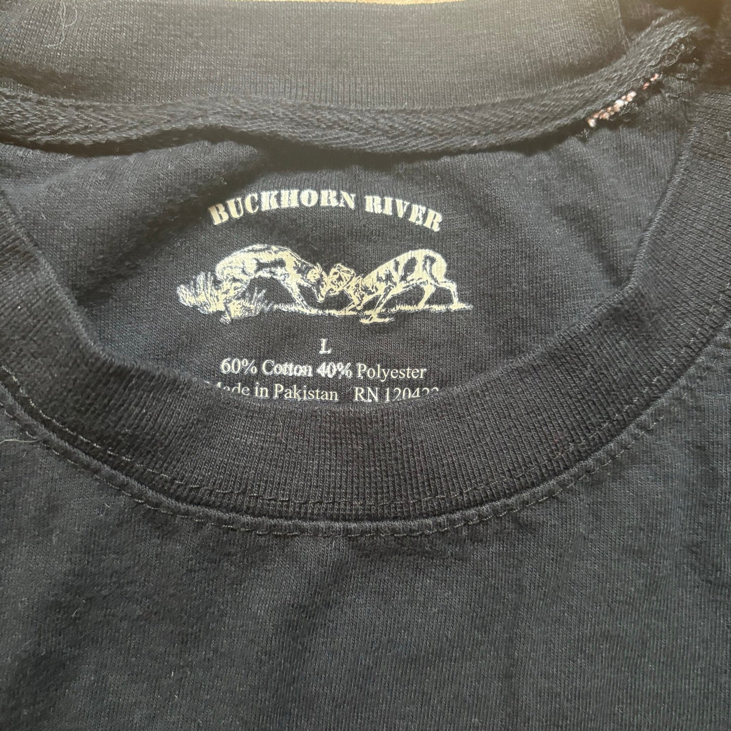 Chevrolet black camo orange long sleeve crew shirt SIZE L