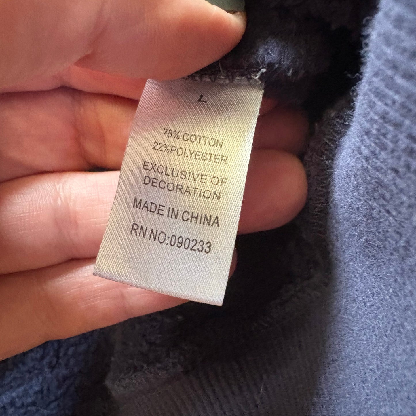 PacSun navy blue NYC pullover crew sweatshirt SIZE L