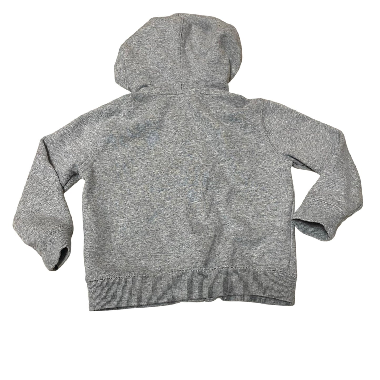 Gap light gray logo full zip hooded sweatshirt SIZE 4