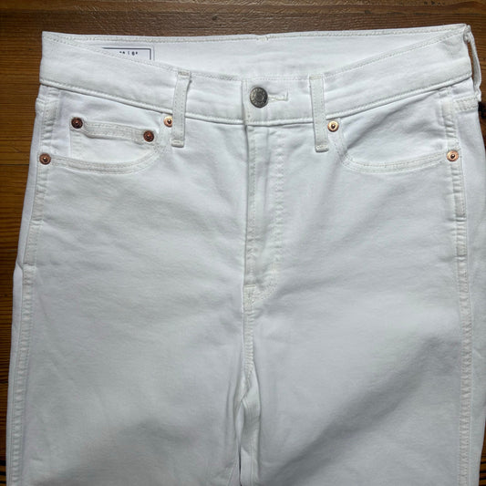 Gap white vintage slim high rise cotton jeans SIZE 6