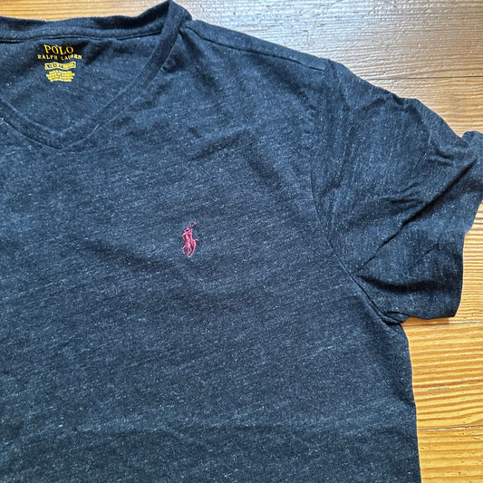 Ralph Lauren dark gray short sleeve shirt SIZE L