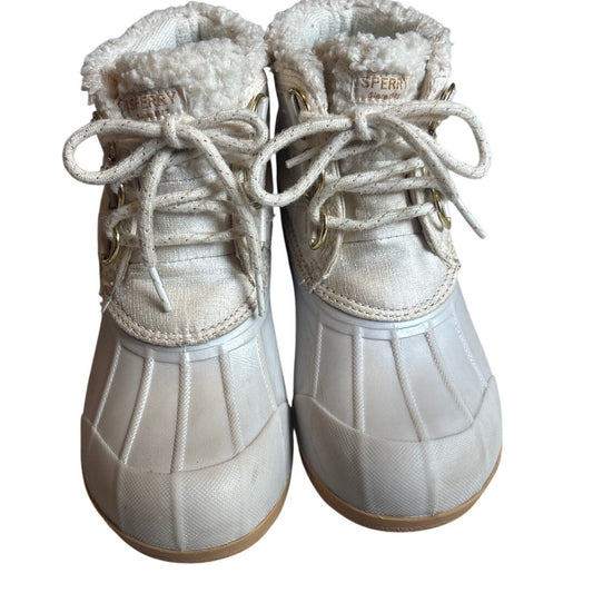 Sperry Saltwater alpine rubber sole faux fur youth duck rain boots SIZE 3M