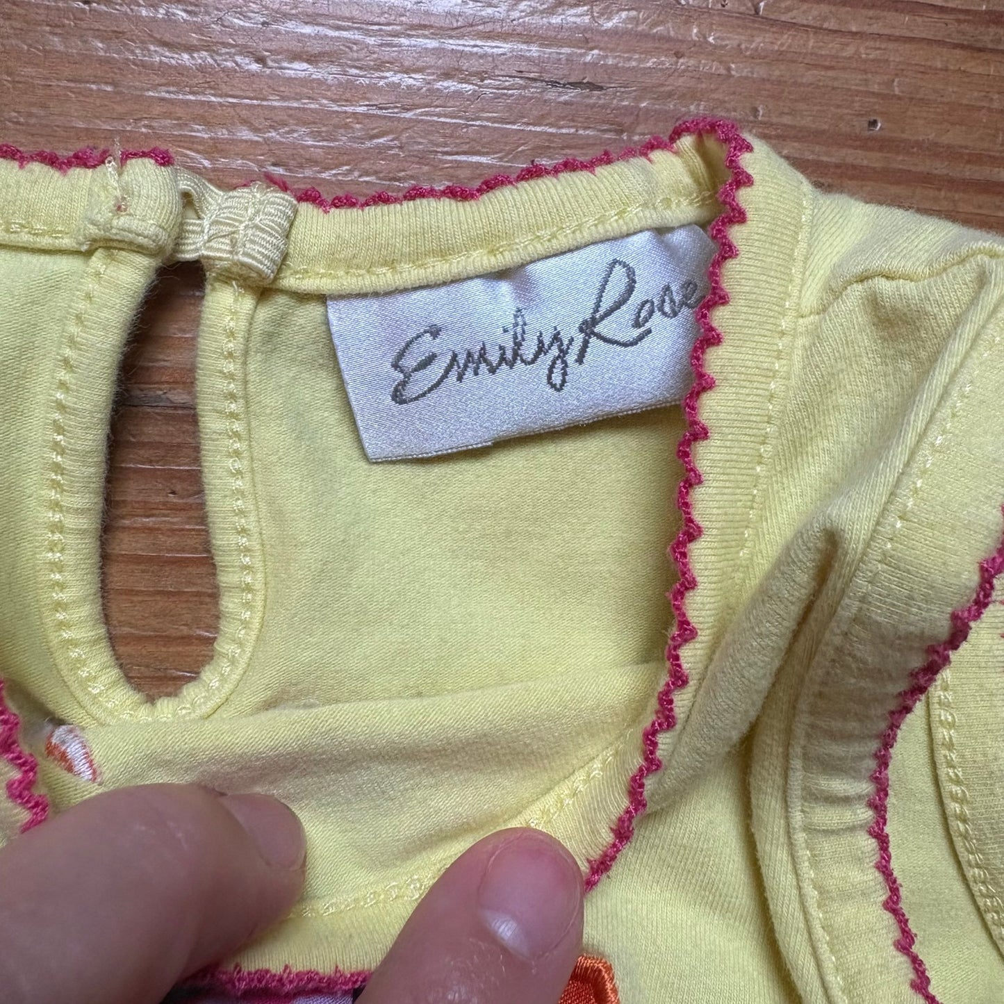 Emily Rose yellow giraffe embroidered sleeveless tiered tutu dress SIZE 2T