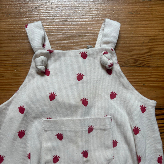 Kate Quinn Organics ivory strawberry sleeveless bodysuit bubble SIZE 2T
