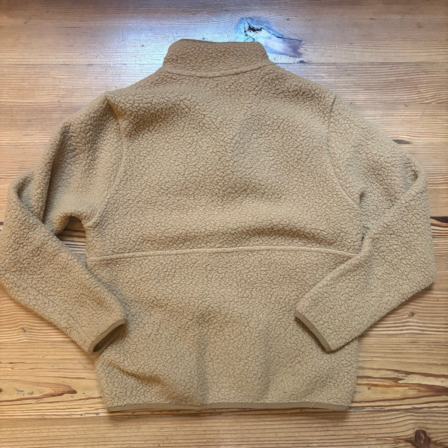 Patagonia retro beige fleece half zip womens sweater SIZE S