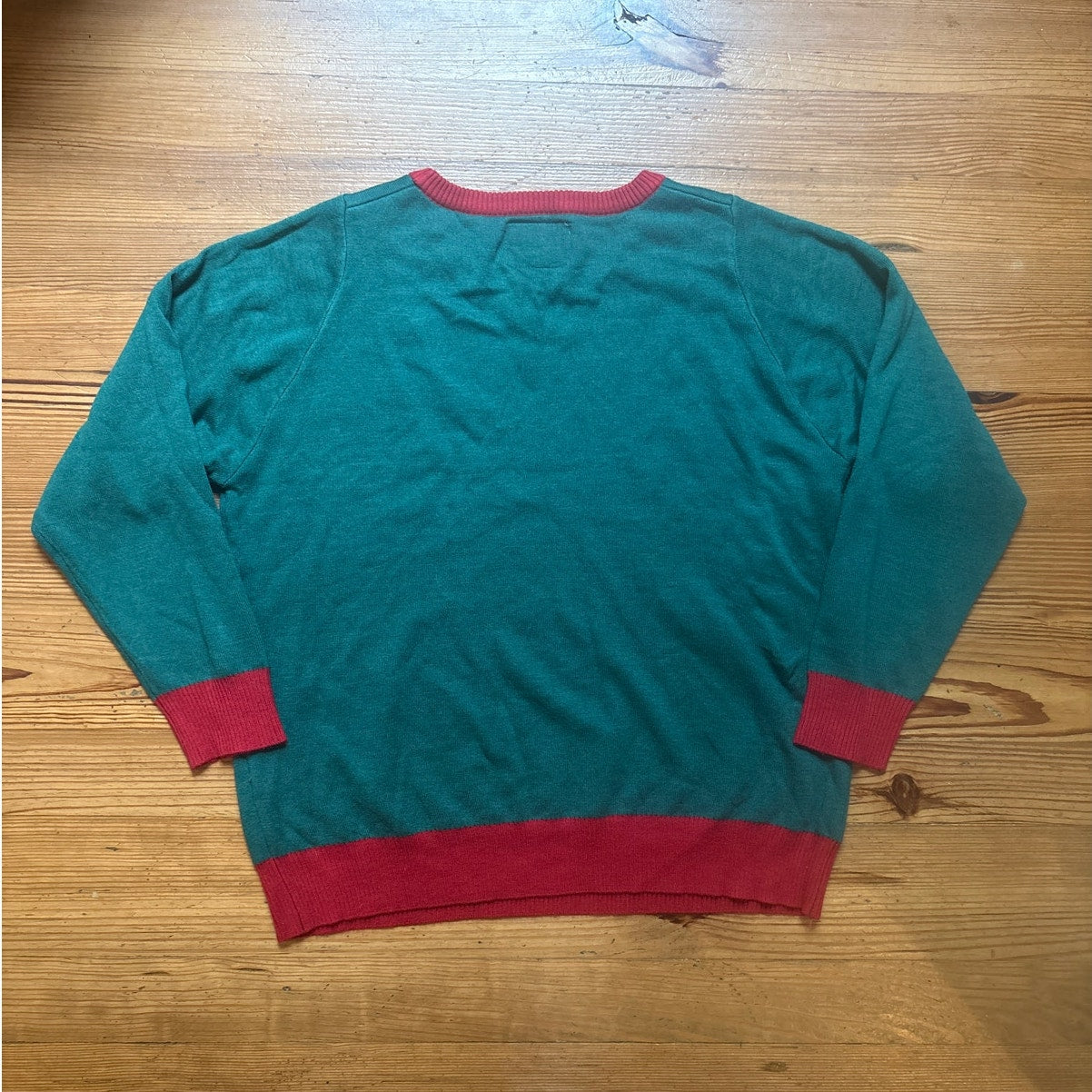 Tipsy Elves green gingerbread abs funny Christmas sweater SIZE XL