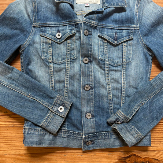 Adriano Goldschmied Robyn dark wash denim jean jacket SIZE S