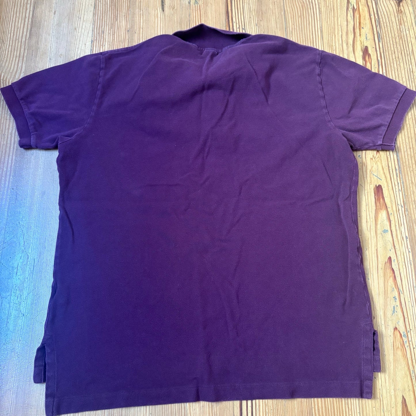 Polo Ralph Lauren dark red short sleeve cotton mens polo shirt SIZE L