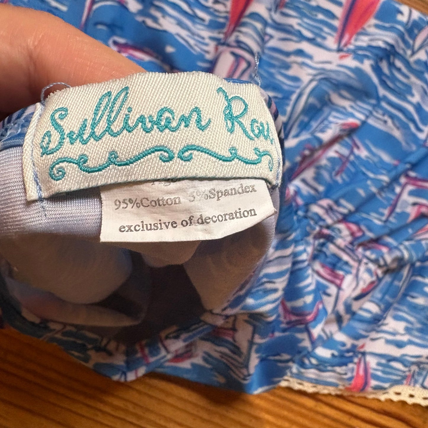 Sullivan Row blue sailboat nautical sleeveless girls dress SIZE 4