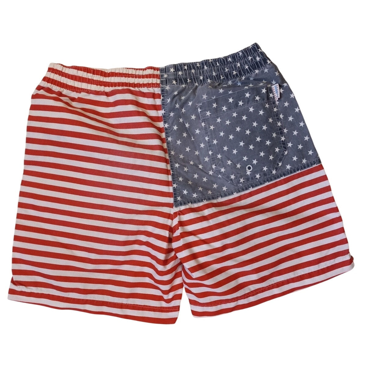 Chubbies USA American Flag red white blue mens swim trunks SIZE S