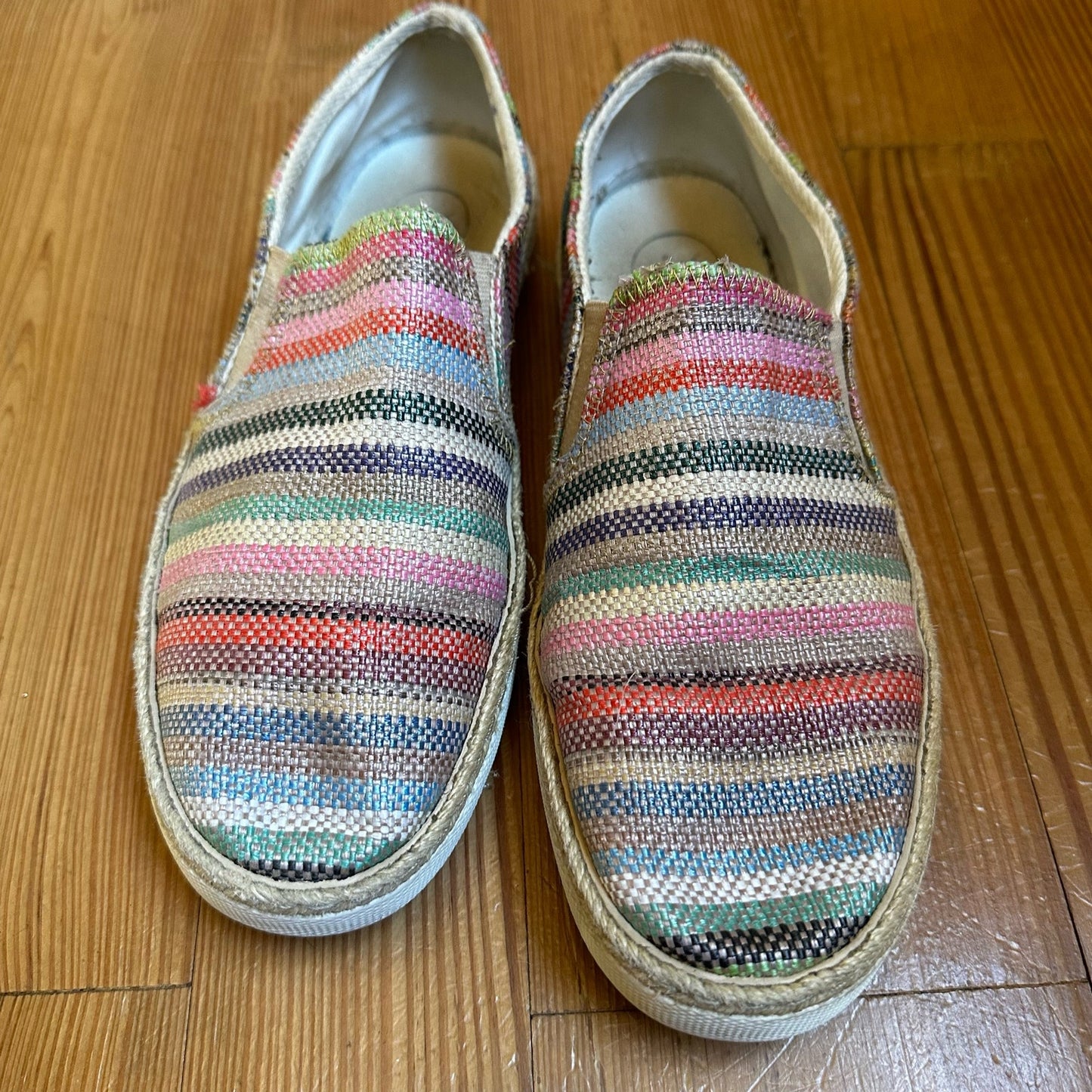 Jack Rogers rainbow slip on sneaker SIZE 10M