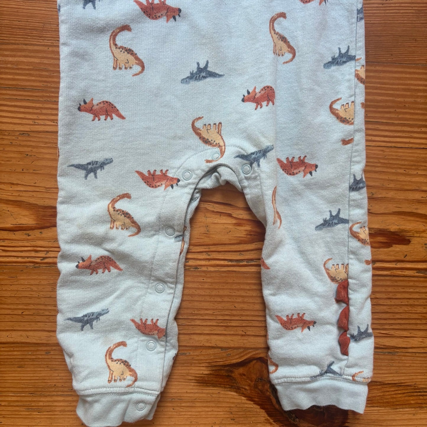 Carter's light blue dinosaur long sleeve pants boys one piece SIZE 24M