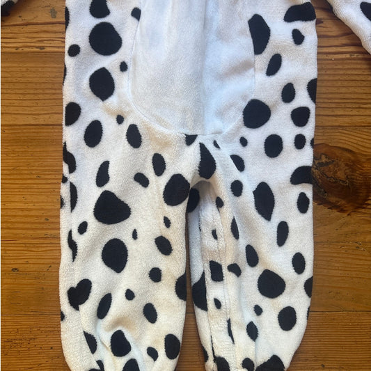 Disney 101 Dalmatians white black spotted dog red collar costume SIZE 12-18M