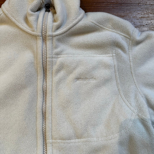 Patagonia Synchilla Windzone cream reversible fleece full zip sweater SIZE M