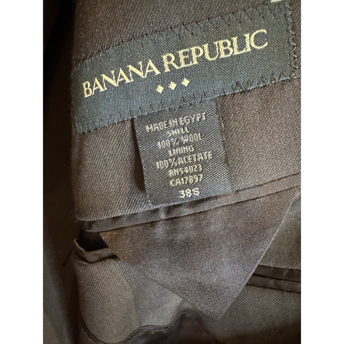 Banana Republic Suit 38 S Egyptian Wool