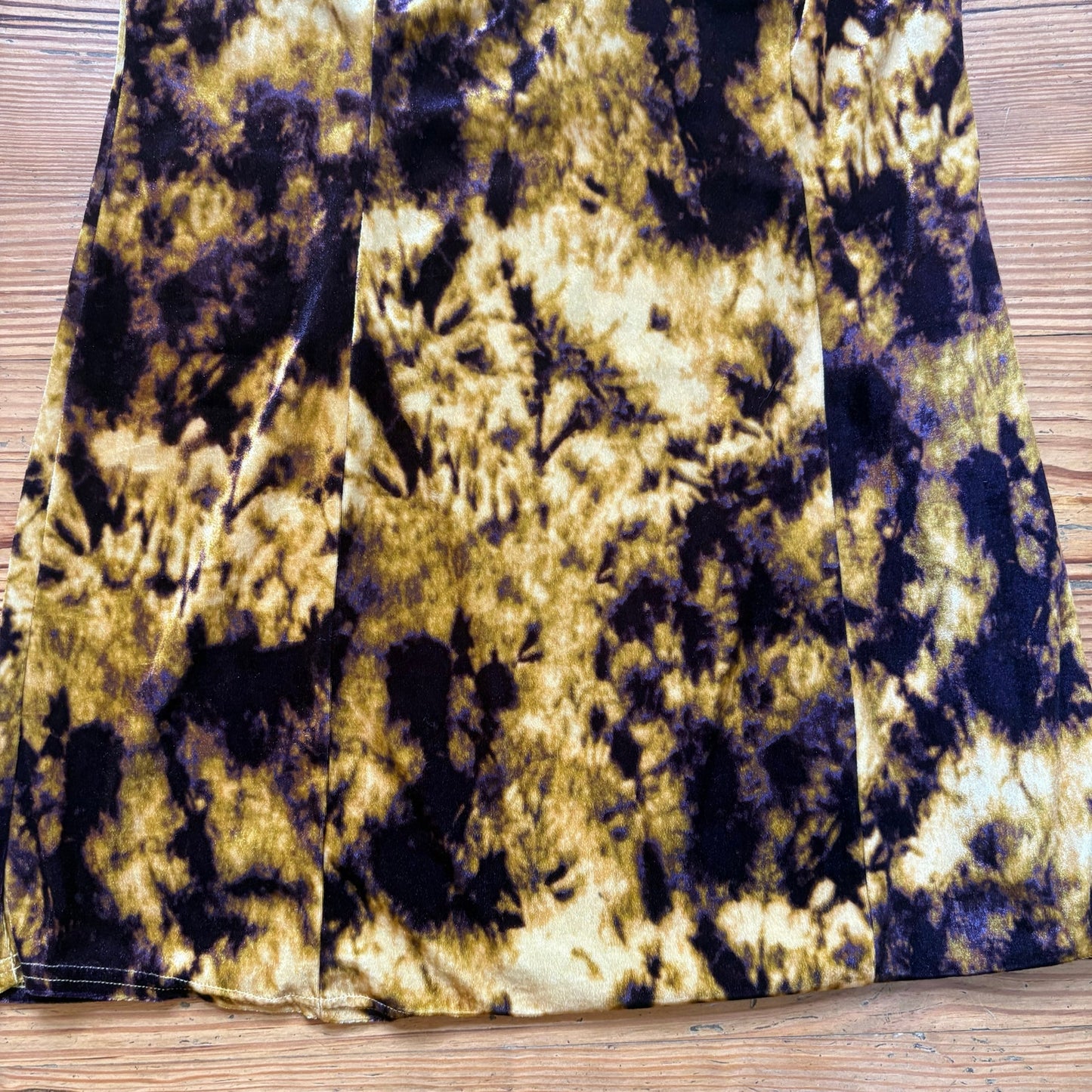 Urban Outfitters purple gold velvet sleeveless mini slip dress SIZE L