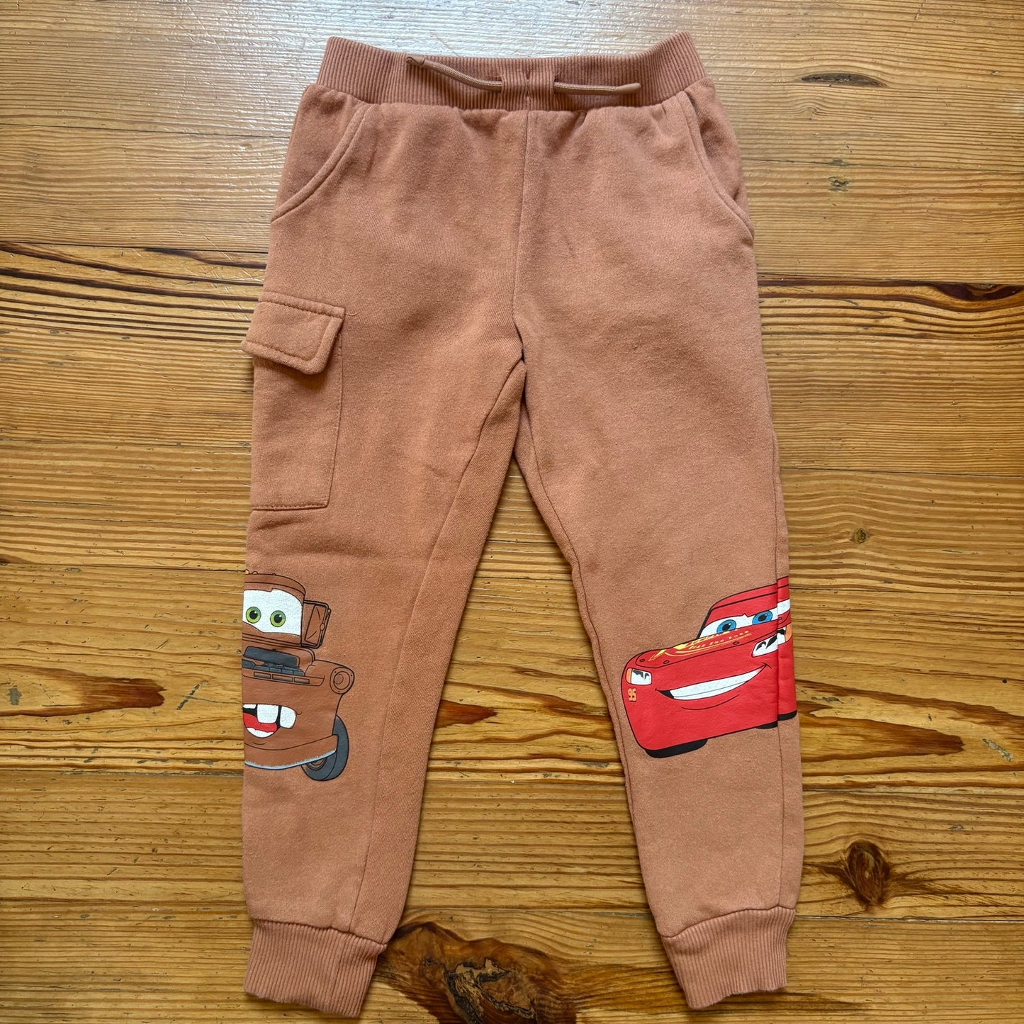 Disney Pixar Cars brown cargo toddler jogger sweatpants SIZE 5T