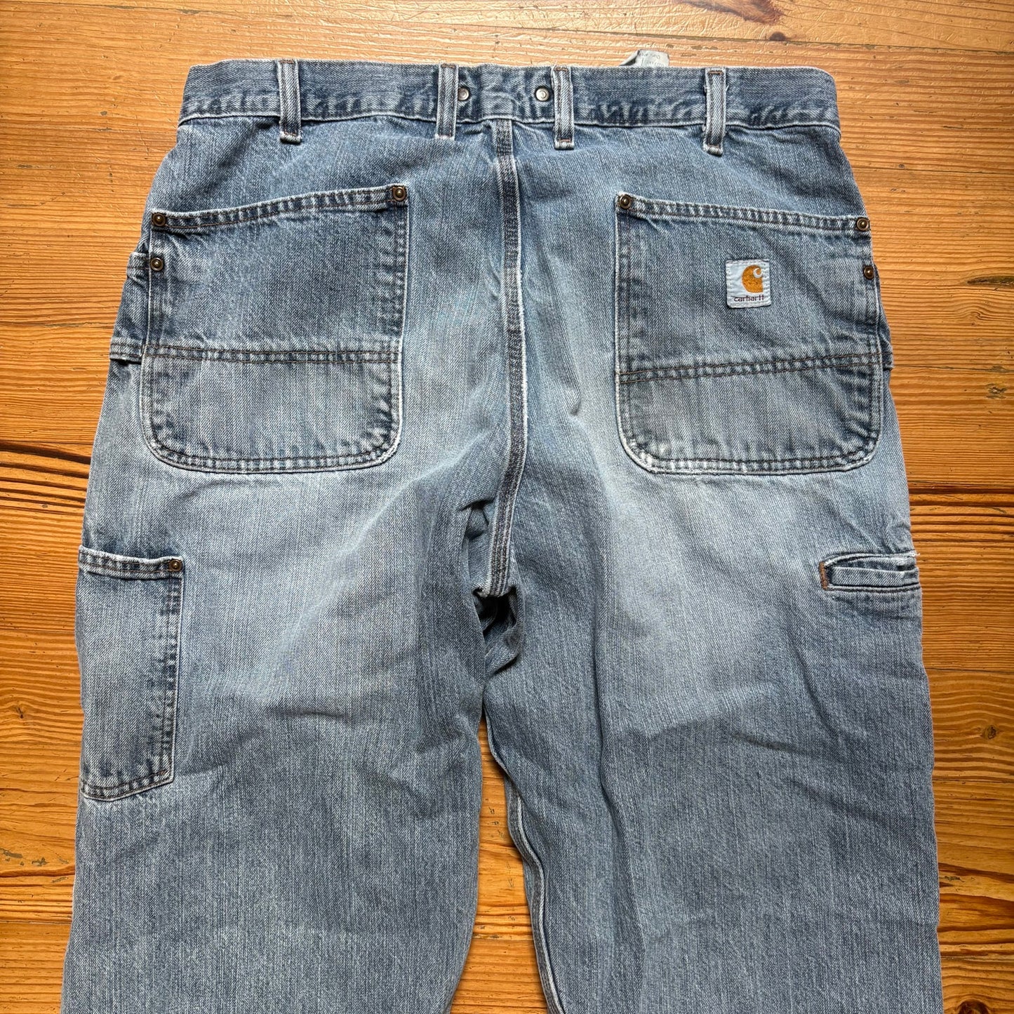 Carhartt light wash mens cargo jeans 36x34