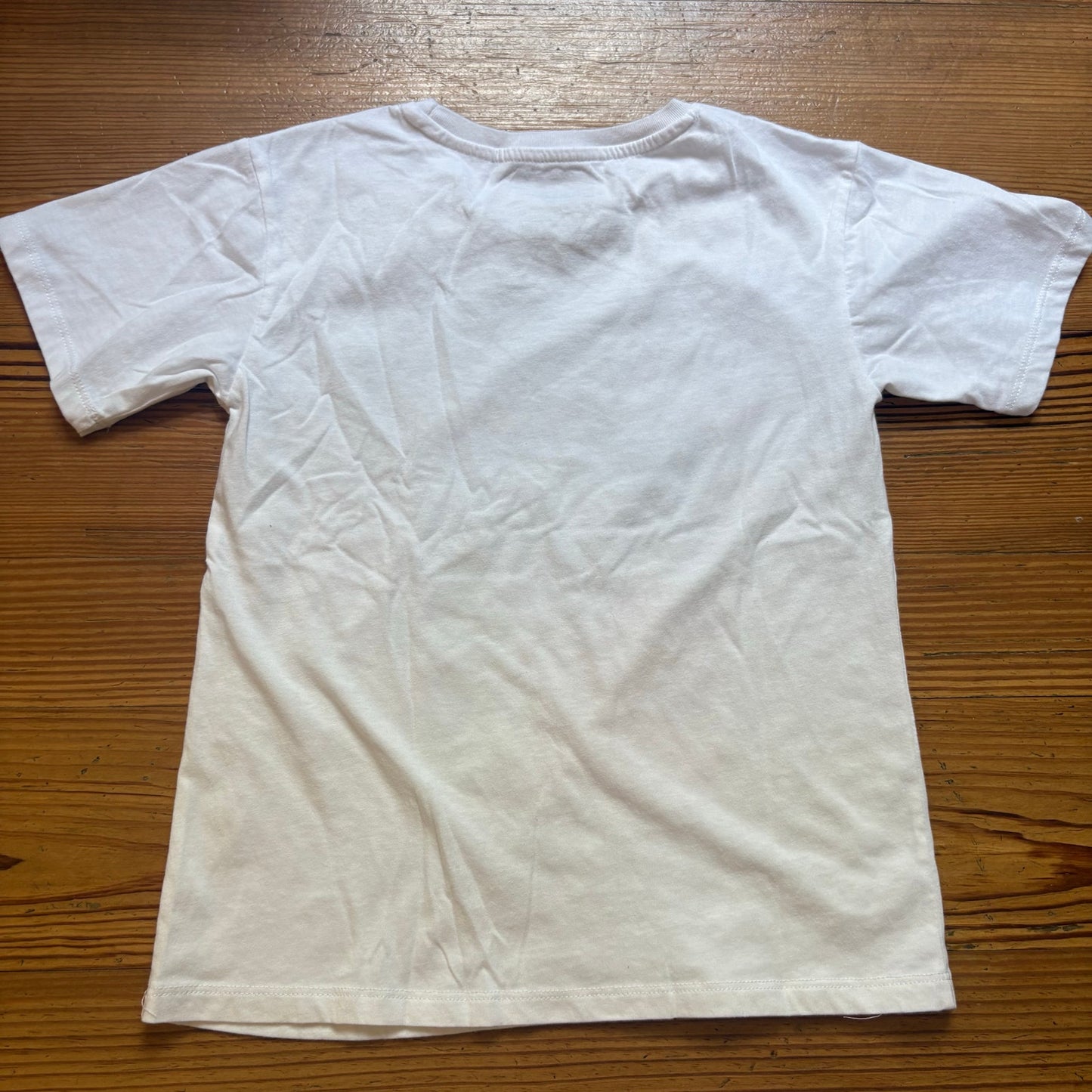 Wicked white graphic short sleeve cotton girls shirt SIZE 7