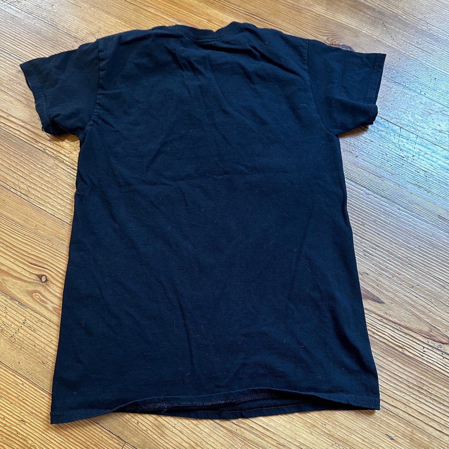 Prince Purple Rain black purple graphic short sleeve shirt SIZE S