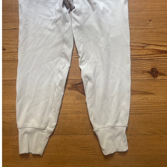 Athleta light beige elastic waist pull on high rise activewear joggers SIZE S