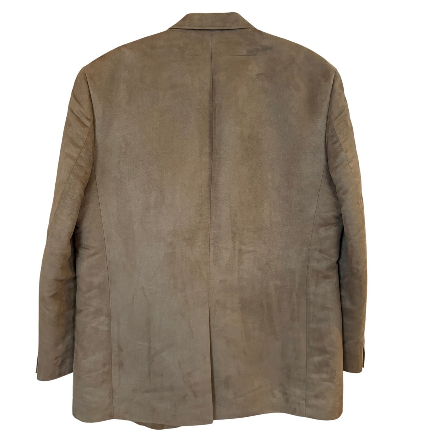 NWT Chaps brown faux suede mens suit sport jacket SIZE 48L