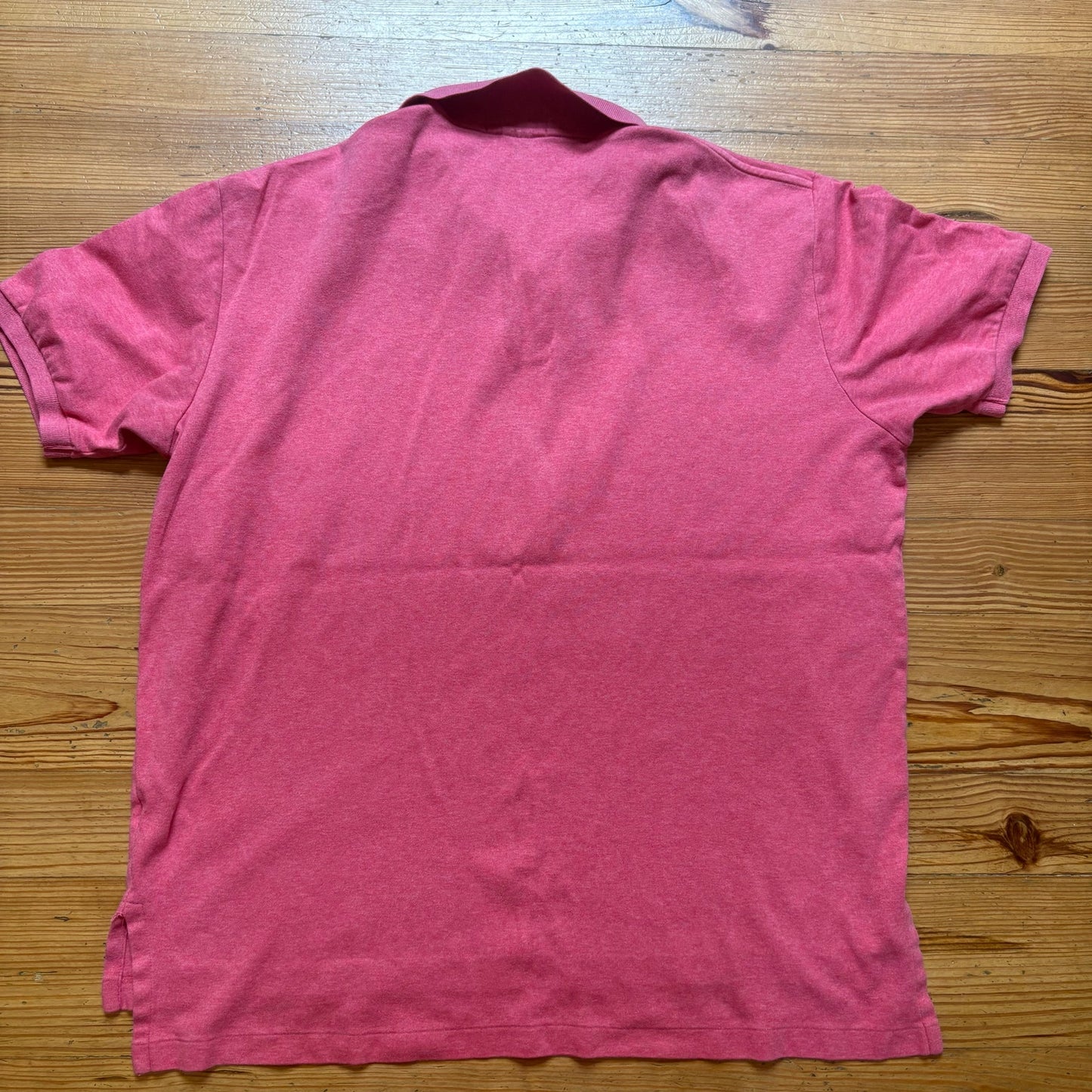 Polo Ralph Lauren pink salmon cotton short sleeve mens polo shirt SIZE XL