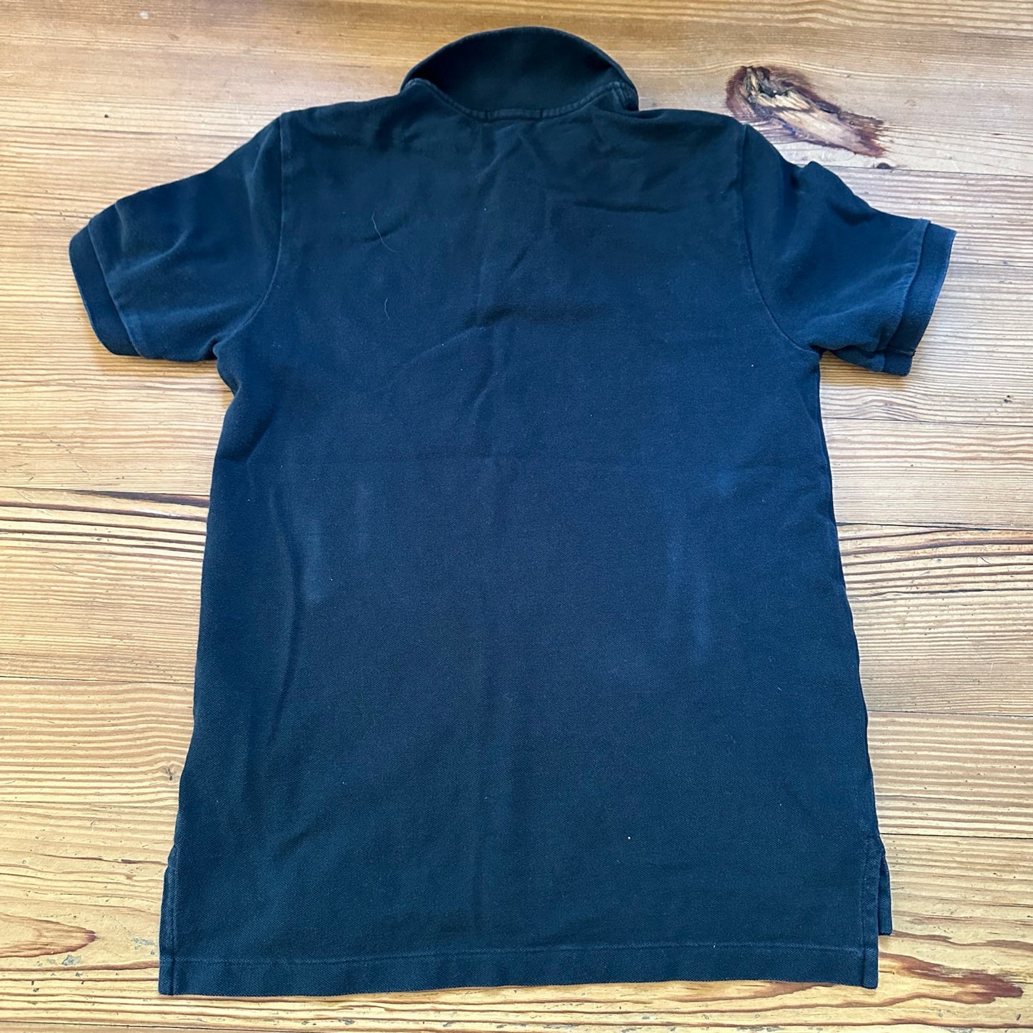 Polo Ralph Lauren black pink pony short sleeve polo shirt SIZE 14