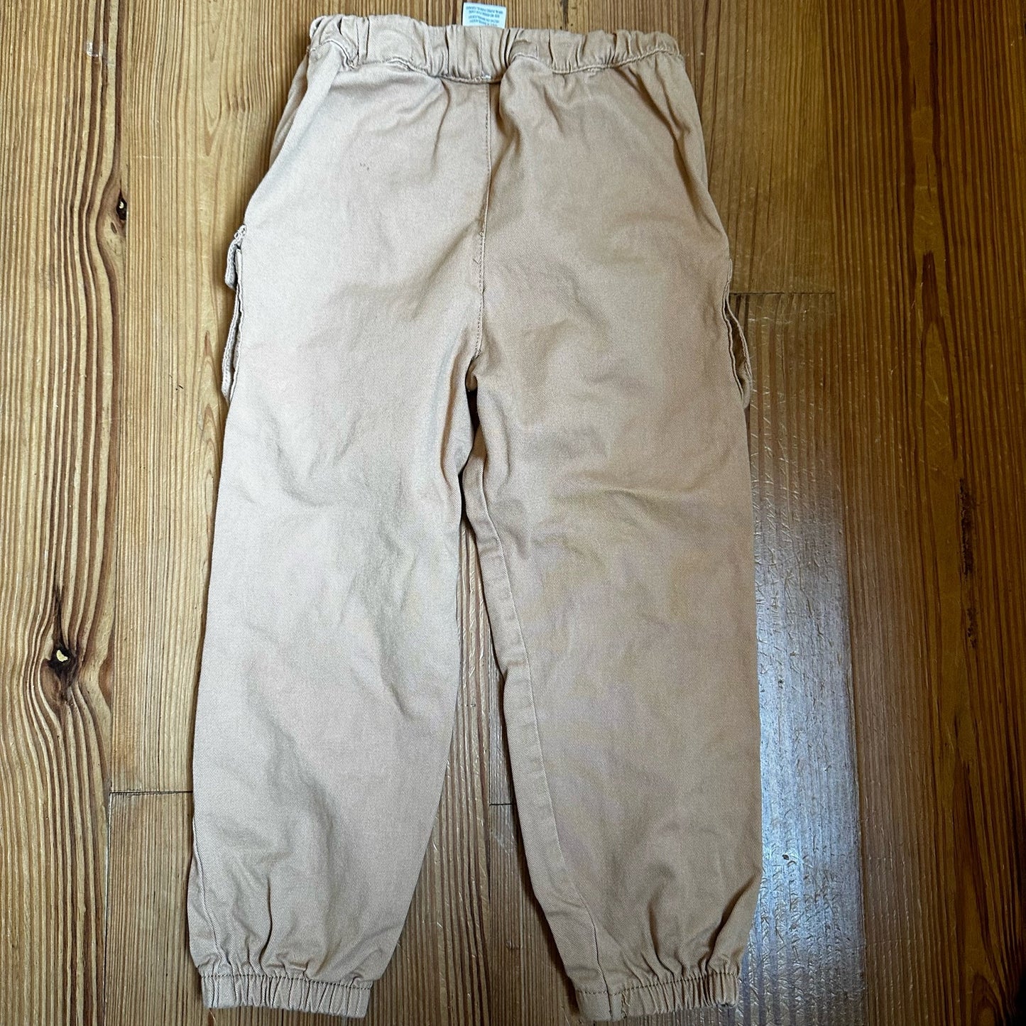Tan toddler cargo drawstring joggers SIZE 4T