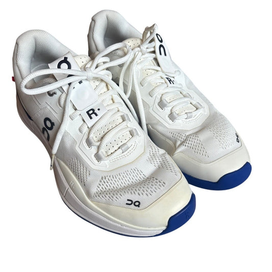 On Cloud The Roger Pro white blue accent tennis sneakers SIZE 10.5