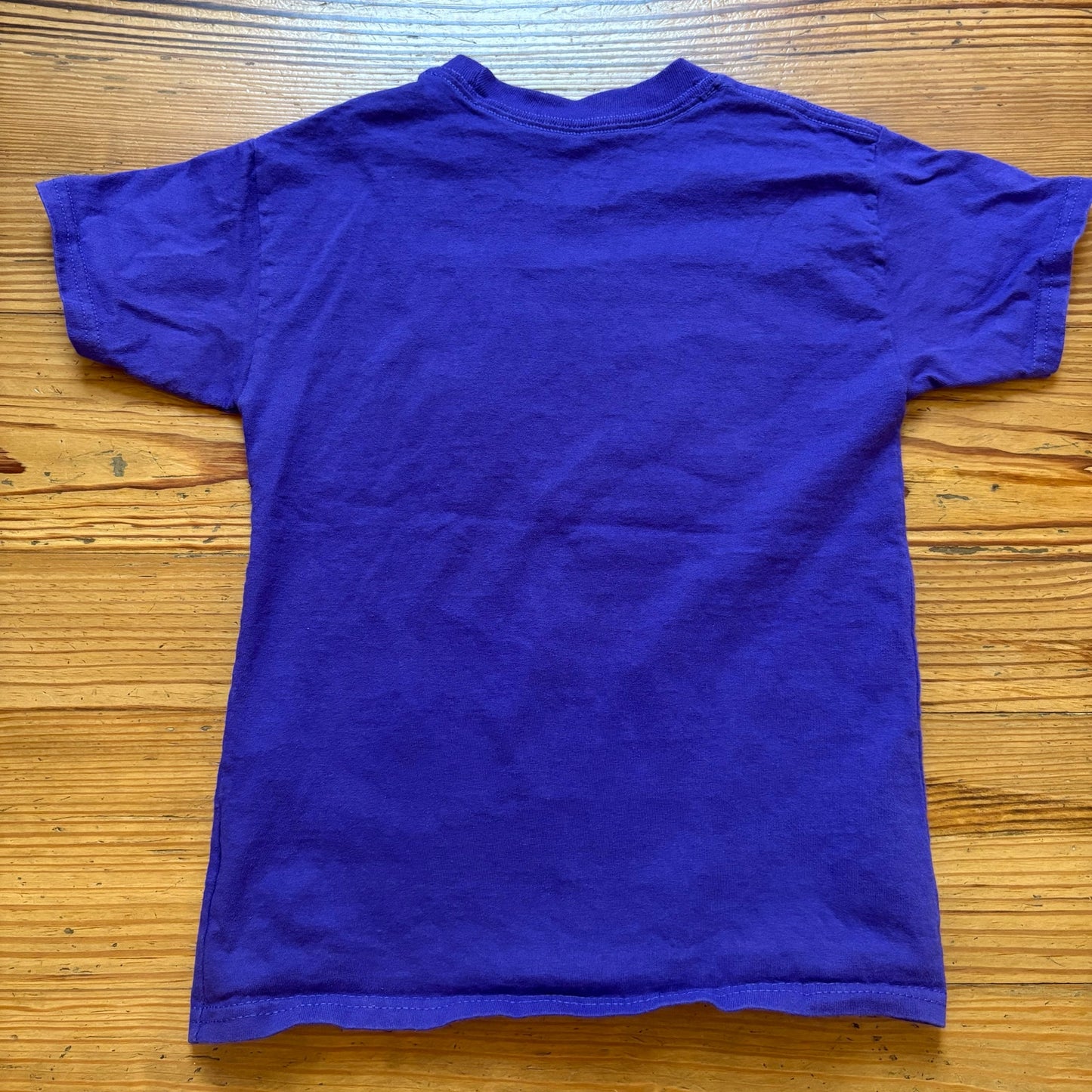 Hanes handmade purple BOO skeleton embroidered short sleeve shirt SIZE S