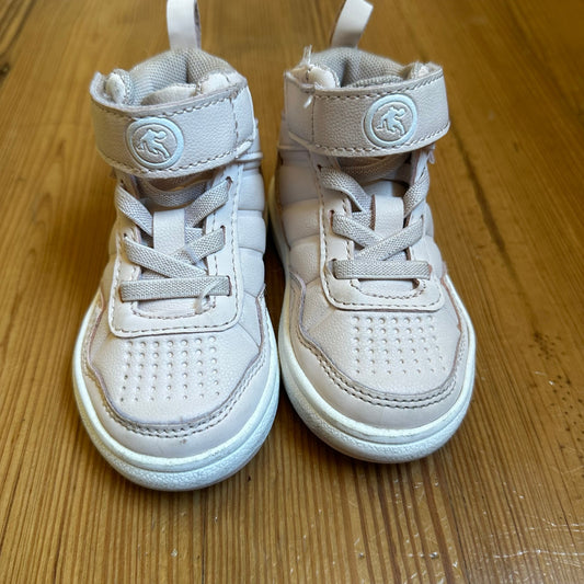 AND1 toddler girl pink faux leather high top sneakers SIZE 5