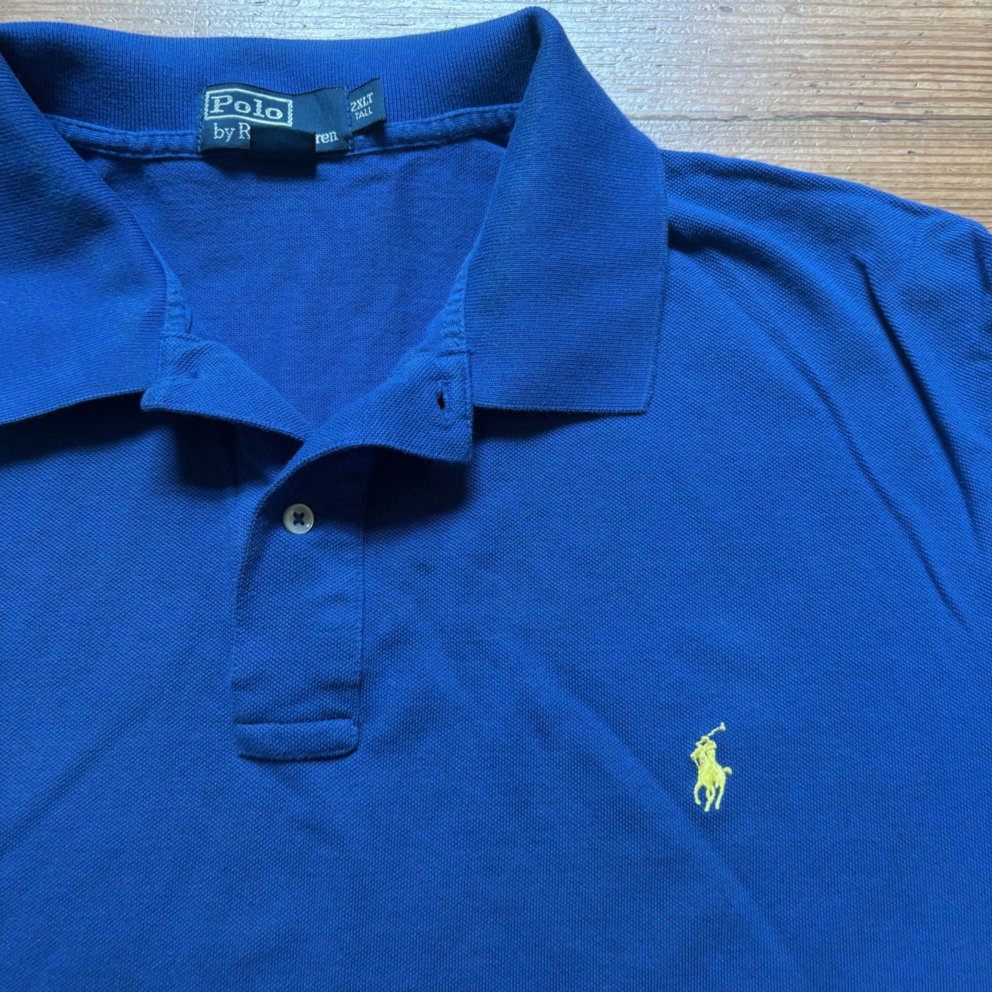 Polo Ralph Lauren royal blue short sleeve mens big and tall polo shirt SIZE 2XL