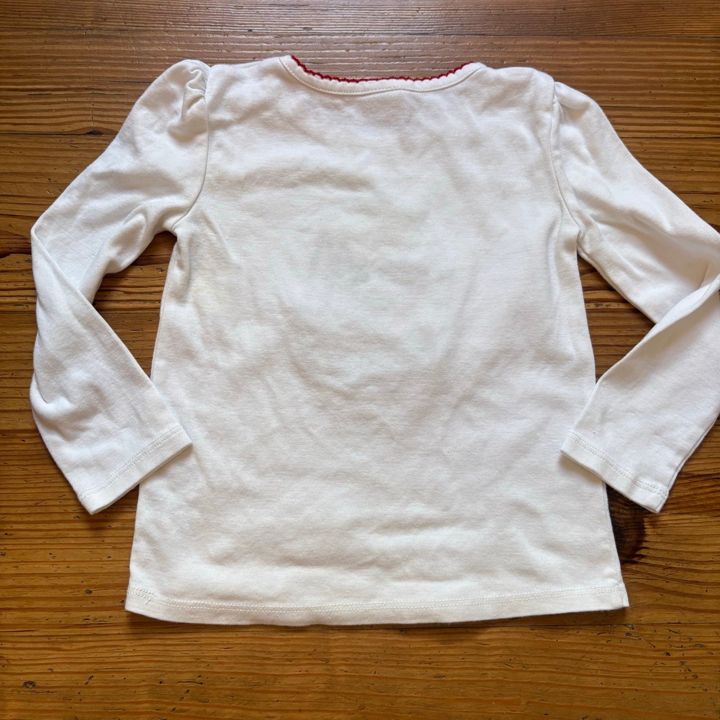 Gymboree white holiday Christmas snow globe animals long sleeve shirt SIZE 4T
