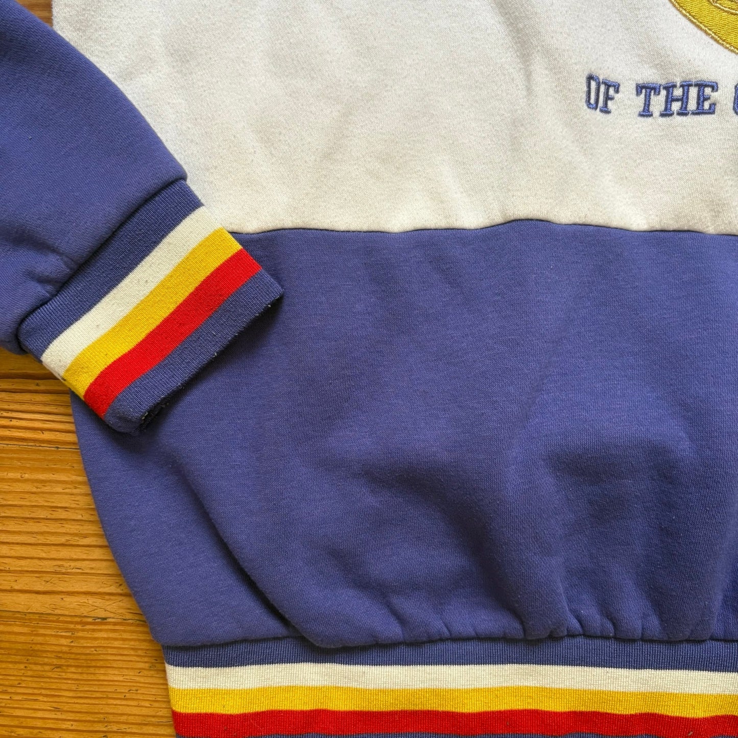 Marvel Guardians of the Galaxy white blue graphic crew sweatshirt SIZE M