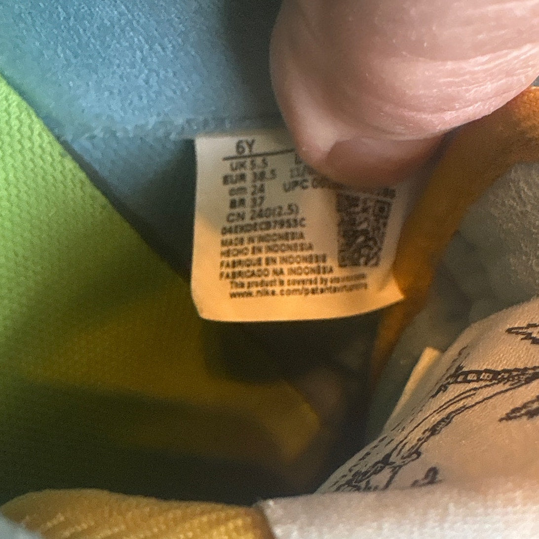 Nike Air Force 1 Low 07' LV8 SunClub pastel multicolor youth sneakers SIZE 6