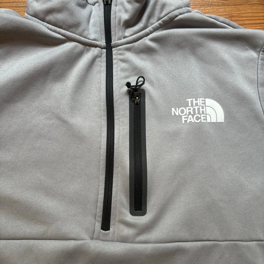 The North Face gray quarter zip henley pullover mens sweater SIZE L