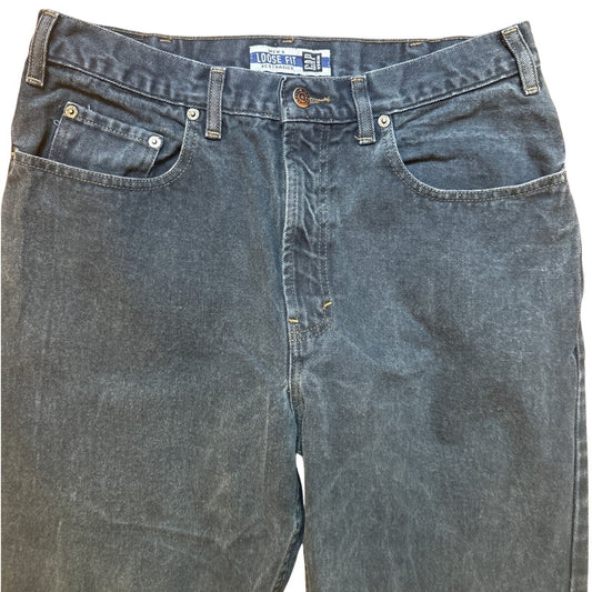 Gap vintage loose fit dark blue straight leg mens jeans SIZE 34X32