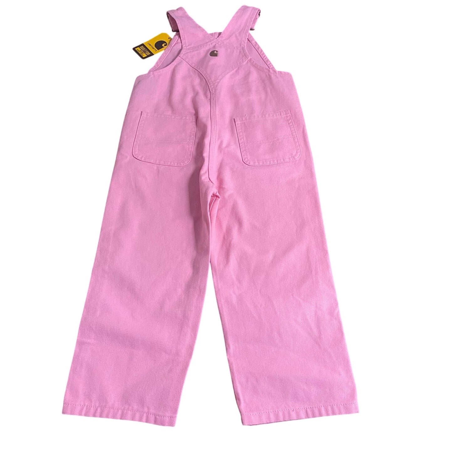 NWT Carhartt light pink adjustable strap girls overall pants SIZE 3T