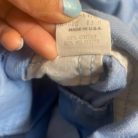 OshKosh B'gosh VTG light blue corduroy adjustable overall pants SIZE 24M