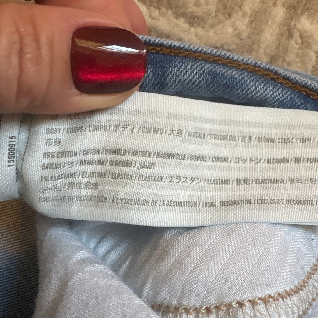 Abercrombie & Fitch 90s straight high rise medium wash jeans SIZE 00