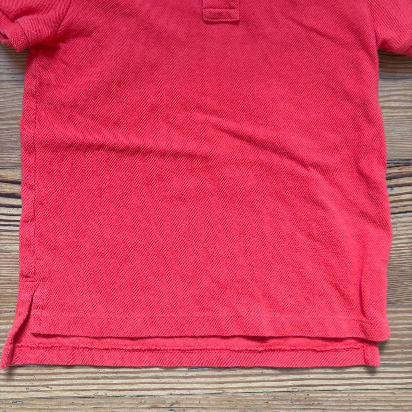 Polo Ralph Lauren red lime green pony short sleeve cotton polo shirt SIZE 5