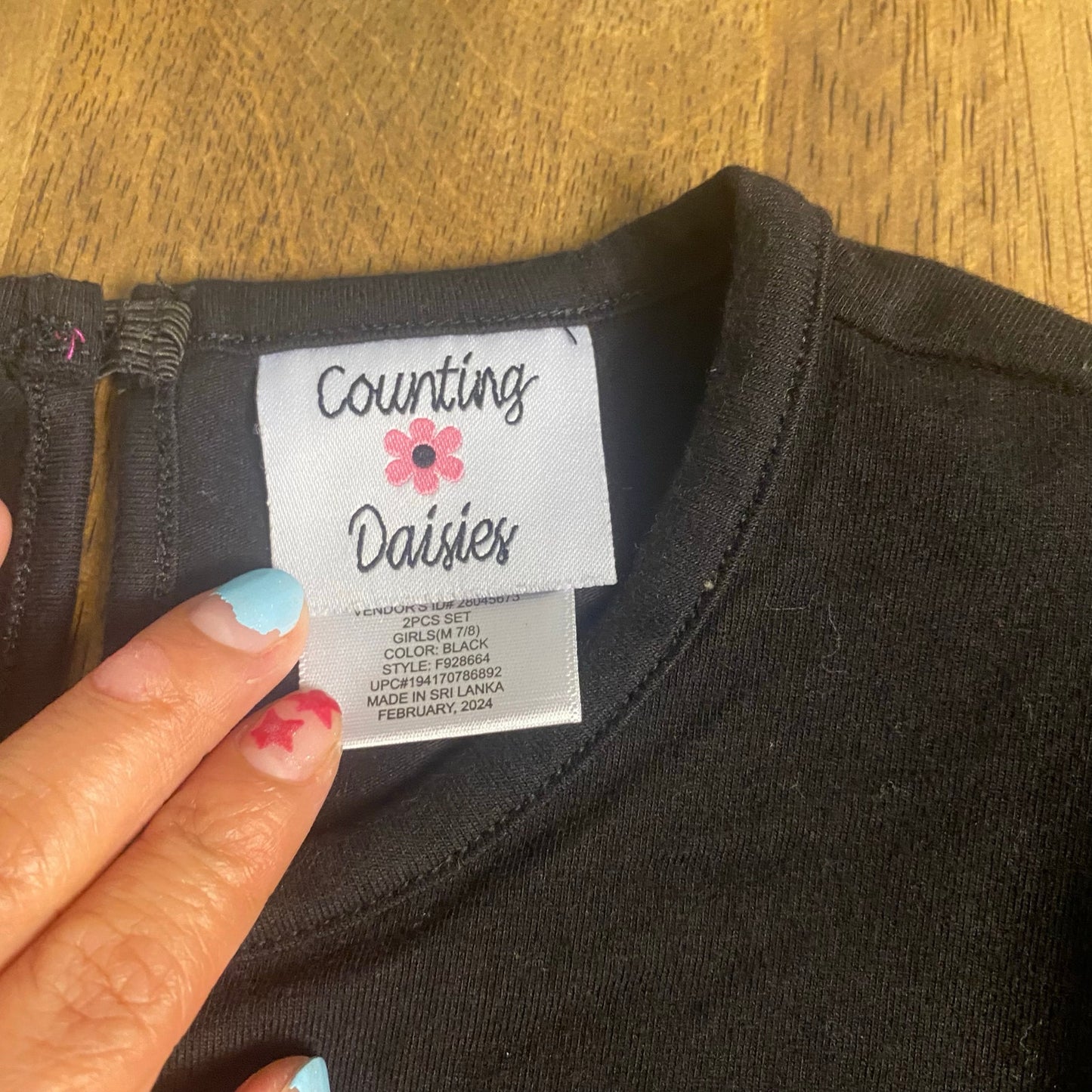 Counting Daisies Halloween Hocus Pocus long sleeve long sleeve tutu top SIZE 7