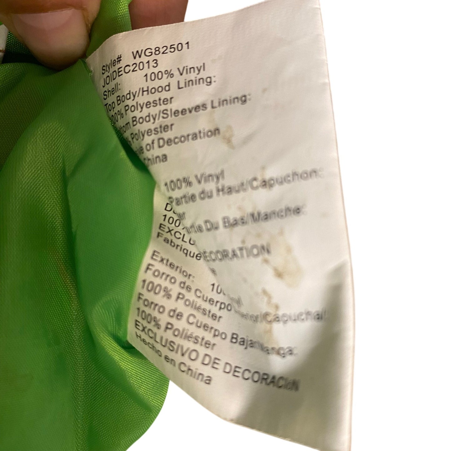 Wippette Kids green polka dot pink watermelon hooded rain trench coat SIZE 4