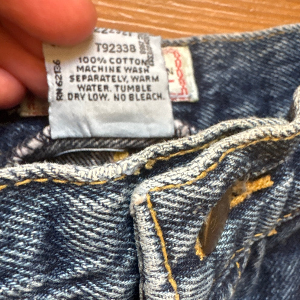 Guess Jeans vintage high waisted dark wash denim youth pencil skirt SIZE 10