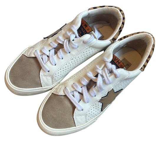 Vintage Havana suede tow perforated side gold star low top sneakers SIZE 6