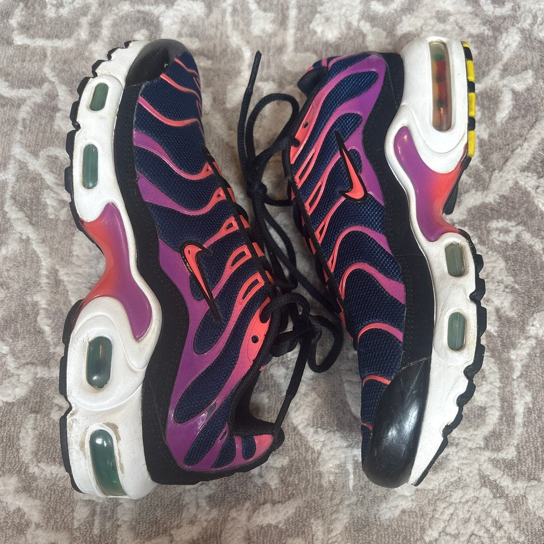 Nike Air Max Plus GS blue purple lace youth sneakers SIZE 4.5