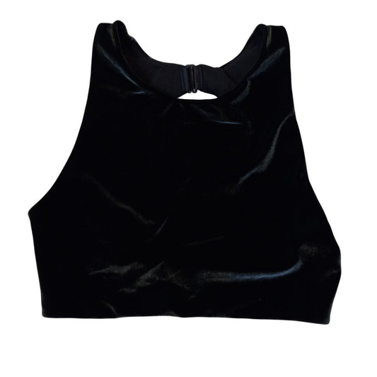 Victoria Sport dark green velvet open back sports bra SIZE S