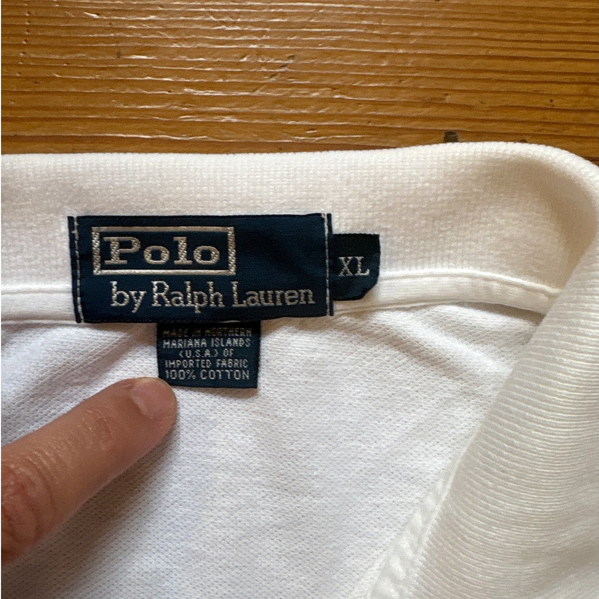 Polo Ralph Lauren white short sleeve cotton mens polo shirt SIZE XL
